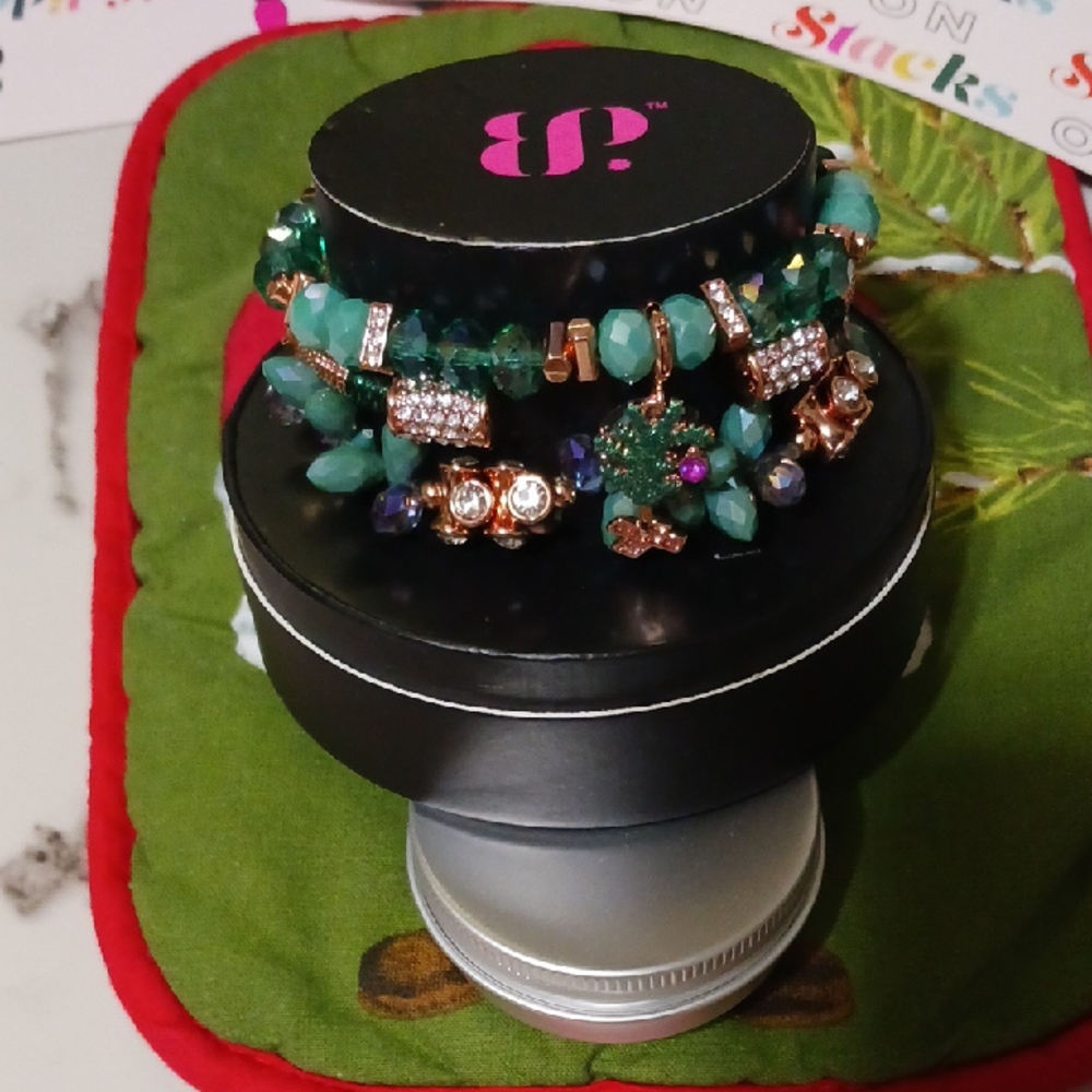 Holiday Tree Lights. Beautiful 3 Band Bracelet.